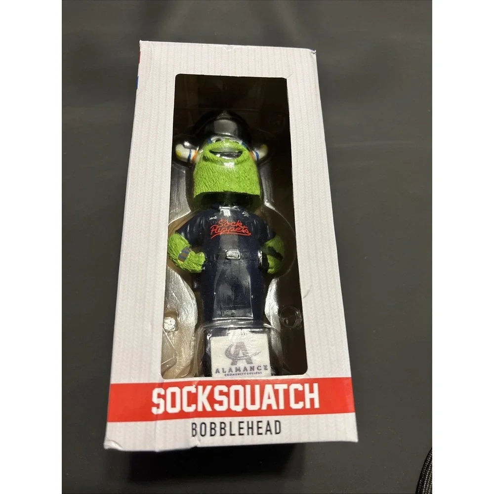 2025 Burlington Sock Puppets Socksquatch Bobblehead Officer Police SGA Appy